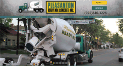 Desktop Screenshot of pleasantonreadymix.com